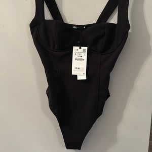Zara black body suit NWT